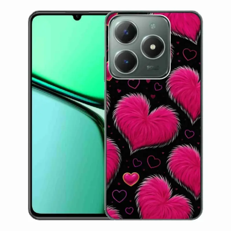 Levný Gelový kryt mmCase na Realme C61 - hebká srdce