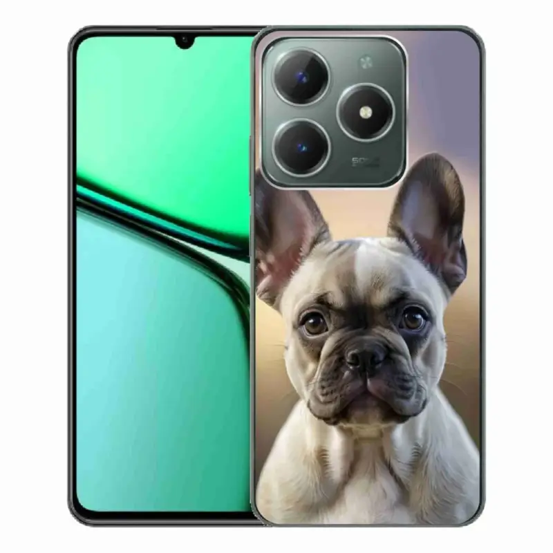 Poslední Šance Gelový kryt mmCase na Realme C61 - roztomilý francouzský buldoček