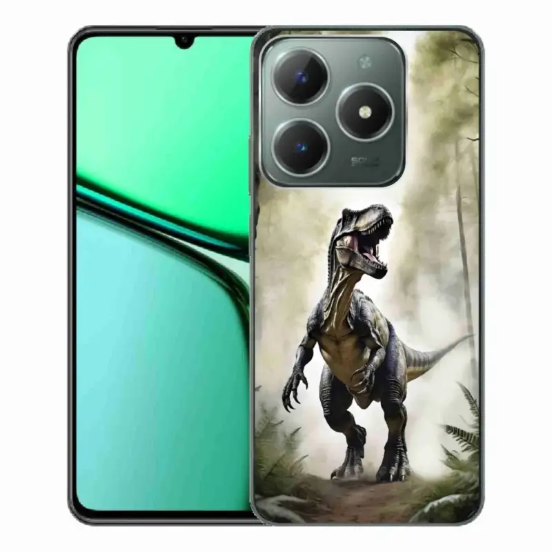 Sleva Gelový kryt mmCase na Realme C61 - naštvaný T-Rex