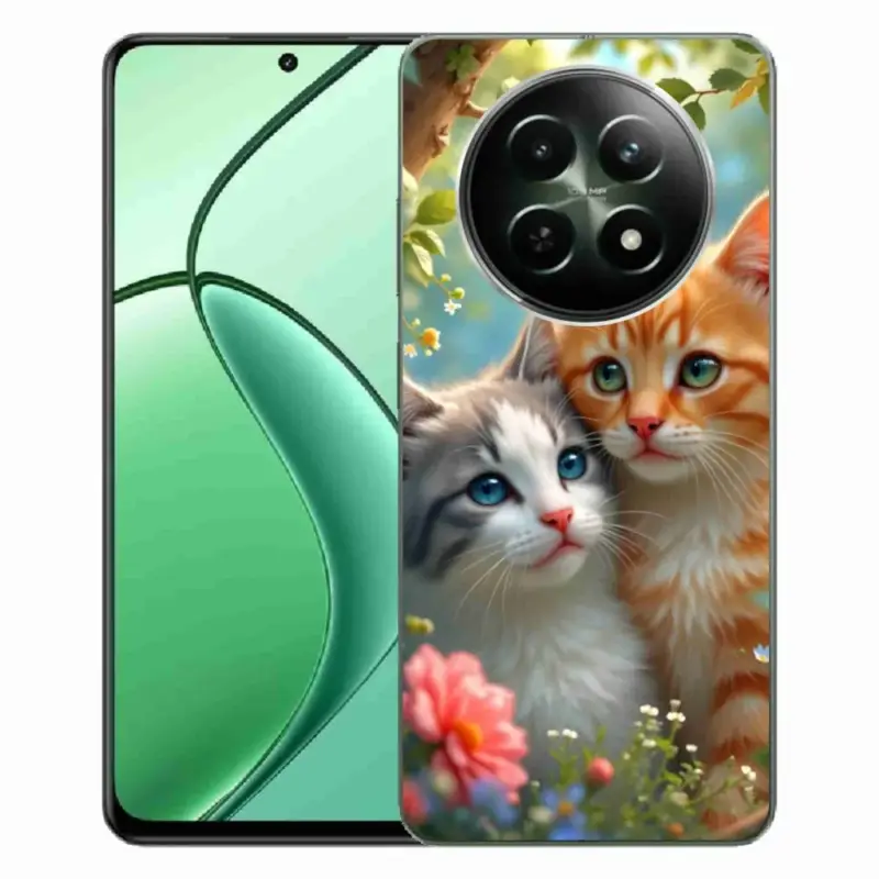 Sezónní Sleva Gelový kryt mmCase na Realme 12 5G/12x 5G - kočičí láska 2