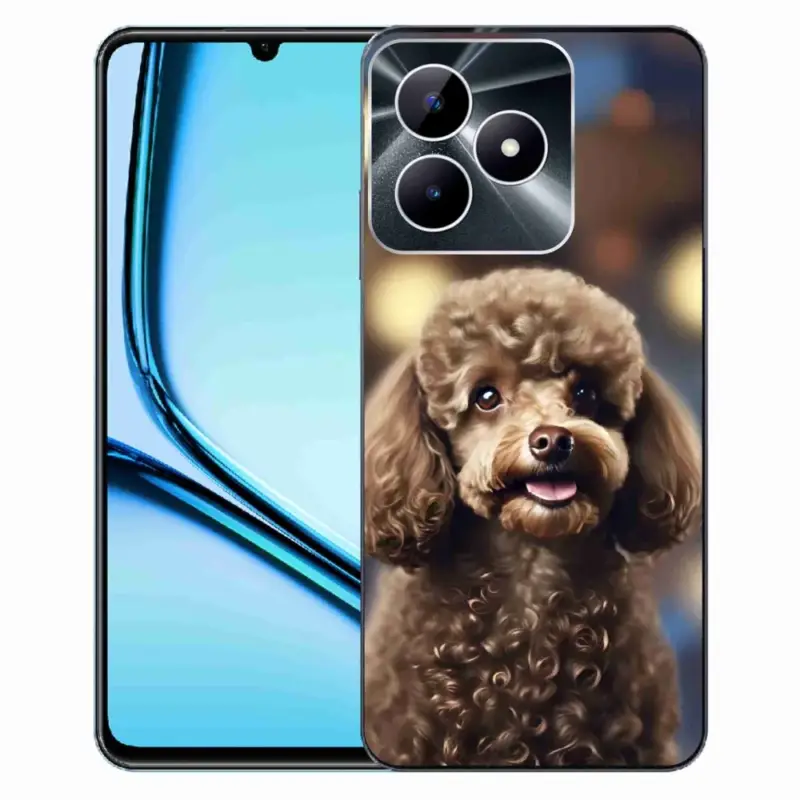 Gelový kryt mmCase na Realme Note 50 - roztomilý pudl Víkendová Akce