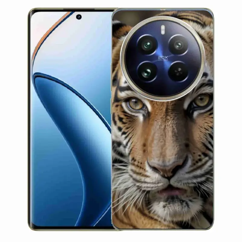 Gelový kryt mmCase na Realme 12 Pro 5G/12 Pro+ 5G - tygří pohled Oblíbený