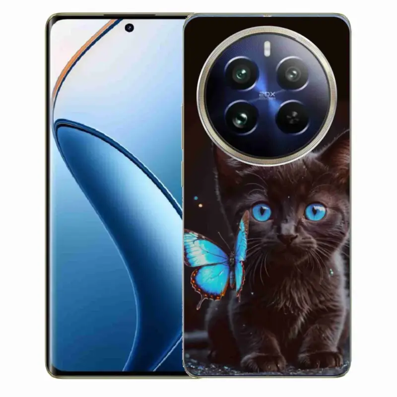 Výhodná Nabídka Gelový kryt mmCase na Realme 12 Pro 5G/12 Pro+ 5G - černé kotě 3
