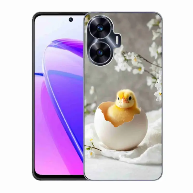 Gelový kryt mmCase na Realme C55 - kuřátko Dokud Zásoby Vydrží