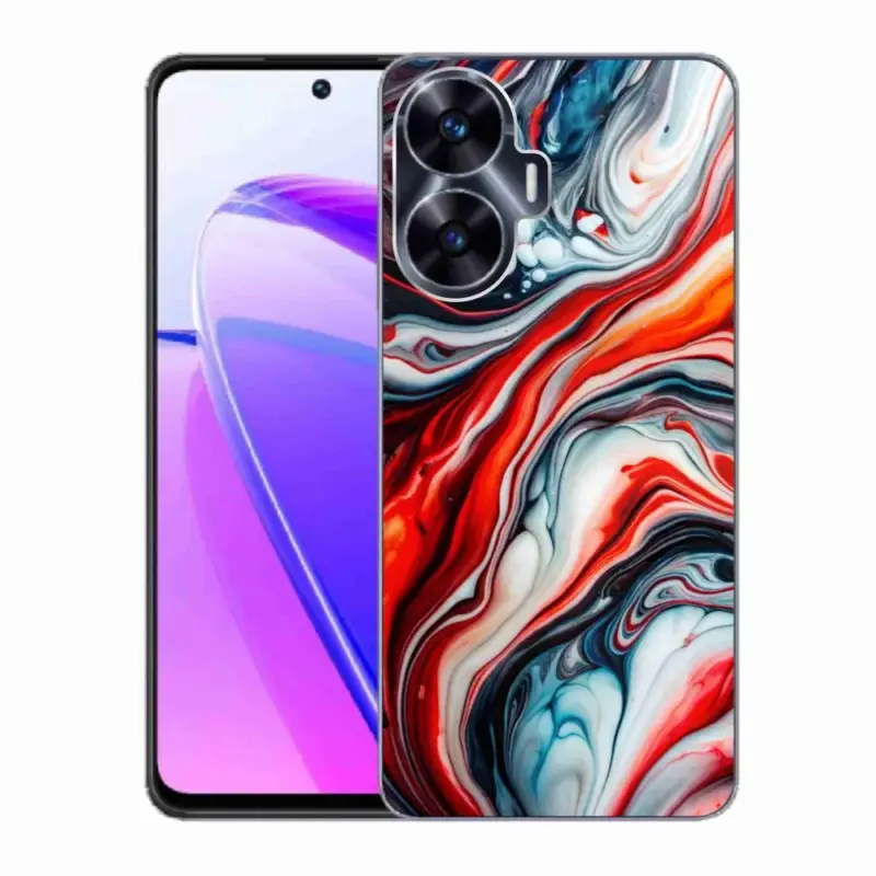 Gelový kryt mmCase na Realme C55 - abstraktní motiv 63 Levný