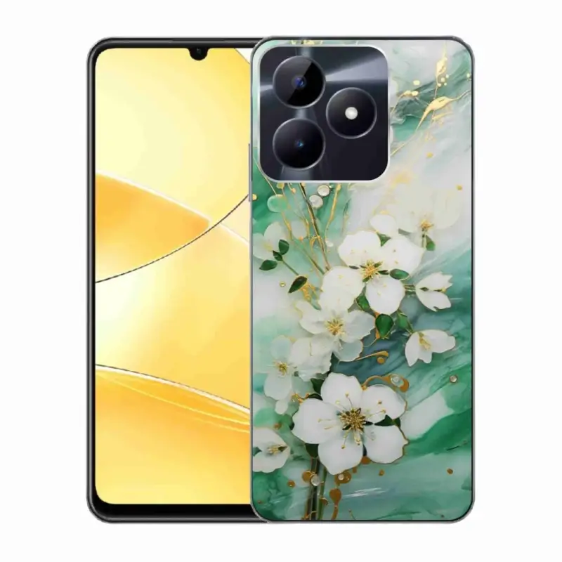 Cenový Hit Gelový kryt mmCase na Realme C51/C53 - něžné květy