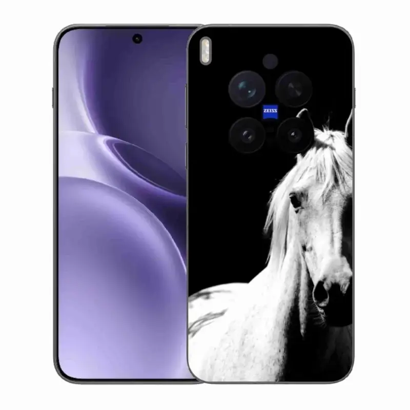 Gelový kryt mmCase na Vivo X300 Pro 5G - bílý kůň 5 Jen Po Omezenou Doba
