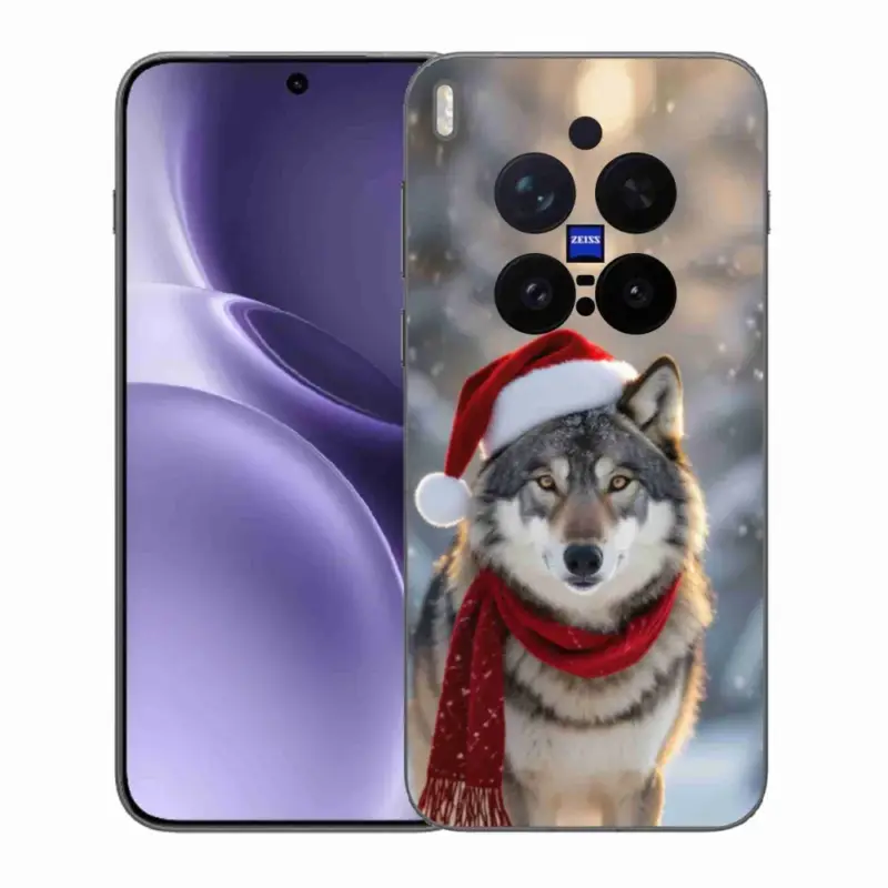 Originální Gelový kryt mmCase na Vivo X300 Pro 5G - vánoční vlk