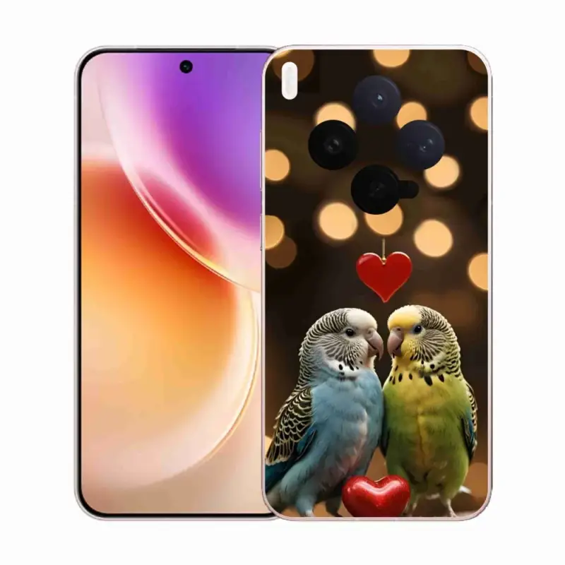 Nakupujte Hned Gelový kryt mmCase na Vivo X300 5G - zamilovaní papoušci