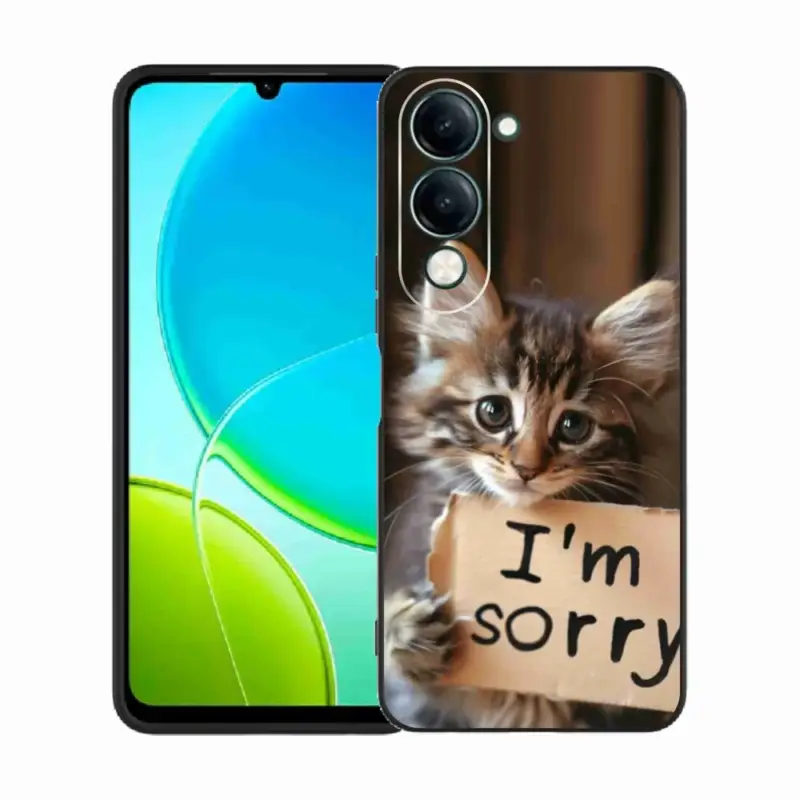 Originální Gelový kryt mmCase na Vivo Y29S 5G - kočíčí omluva