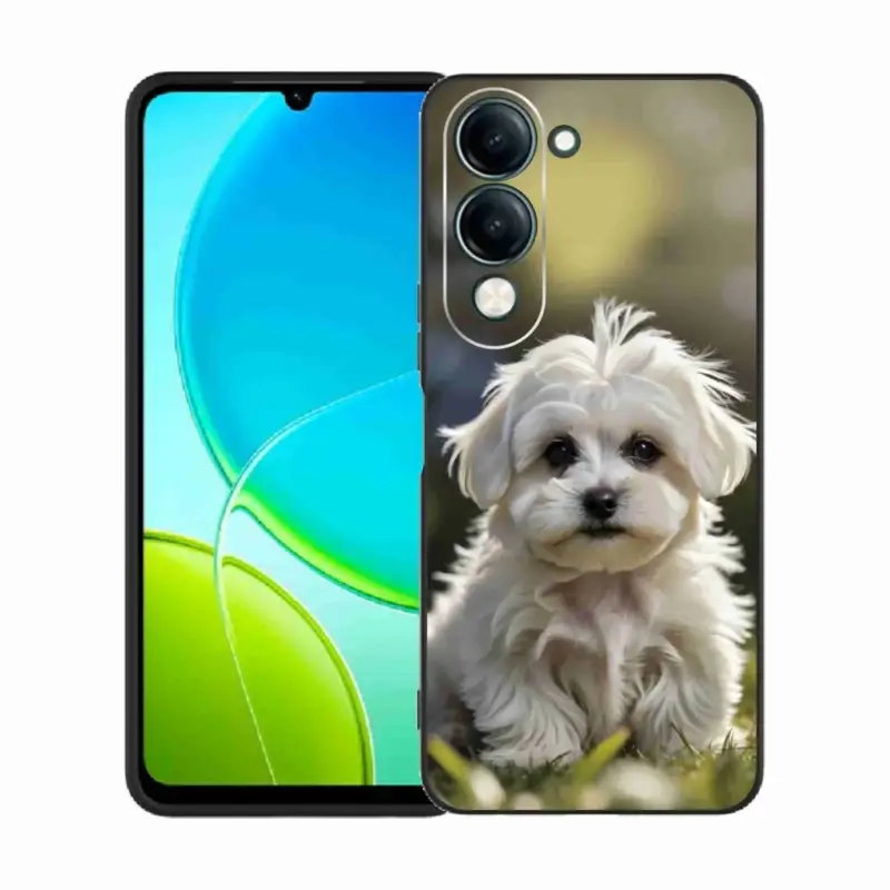 Ihned K Objednání Gelový kryt mmCase na Vivo Y29S 5G - roztomilý maltézský psík