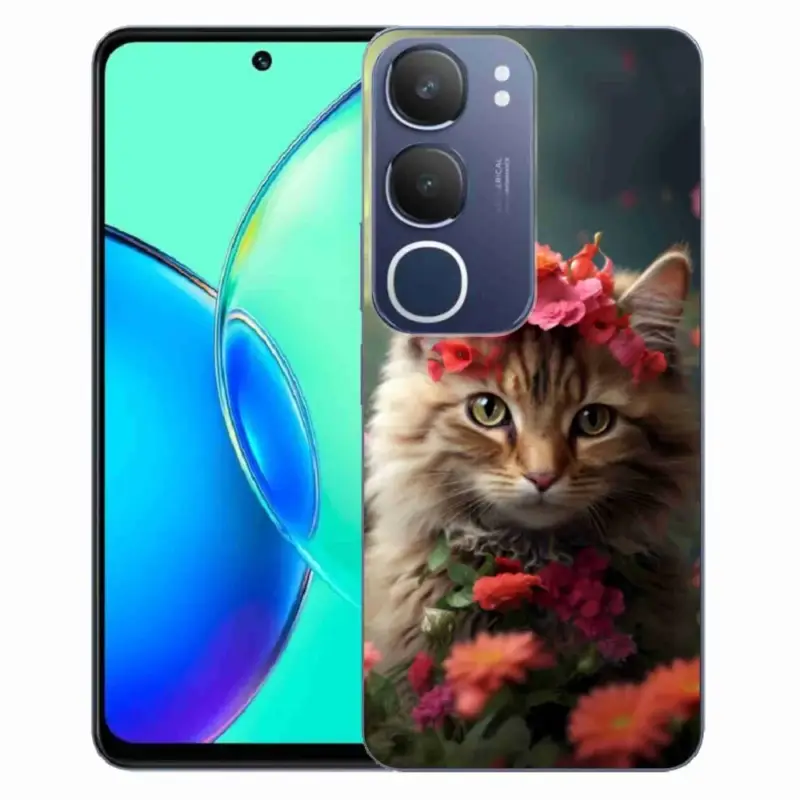 Objednat Nyní Gelový kryt mmCase na Vivo Y19S - kočíčí princezna