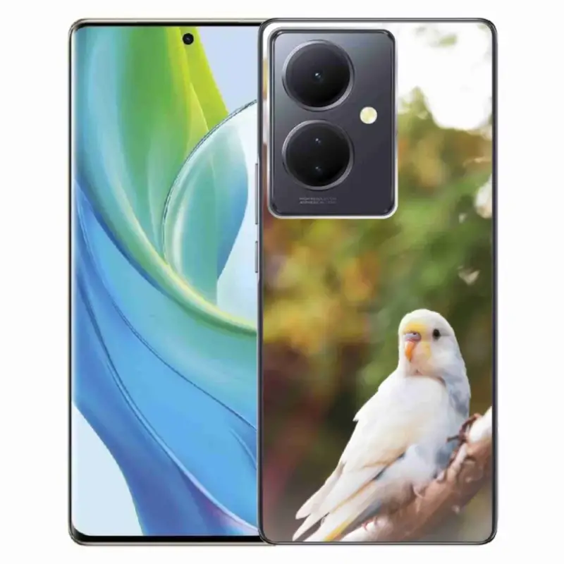 Sezónní Sleva Gelový kryt mmCase na Vivo V29 Lite 5G - andulka bílá
