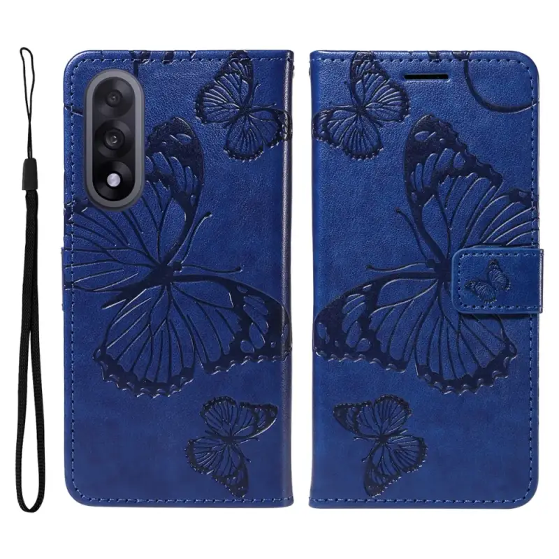 Big Butterfly knížkové pouzdro na OnePlus Nord 5 5G - modré Expresní Doručení