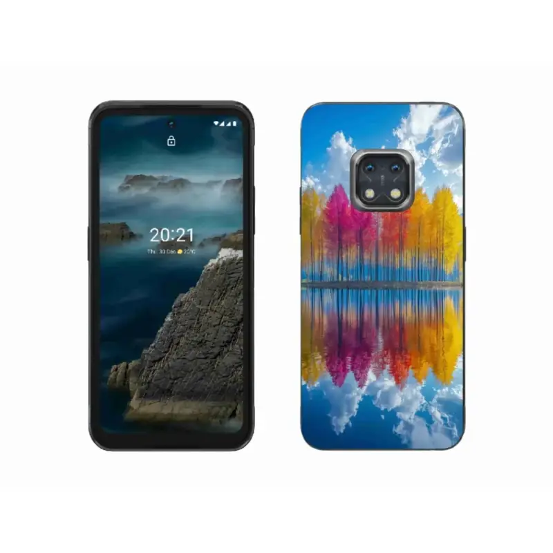 Oblíbený Gelový kryt mmCase na Nokia XR20 - barevné stromy