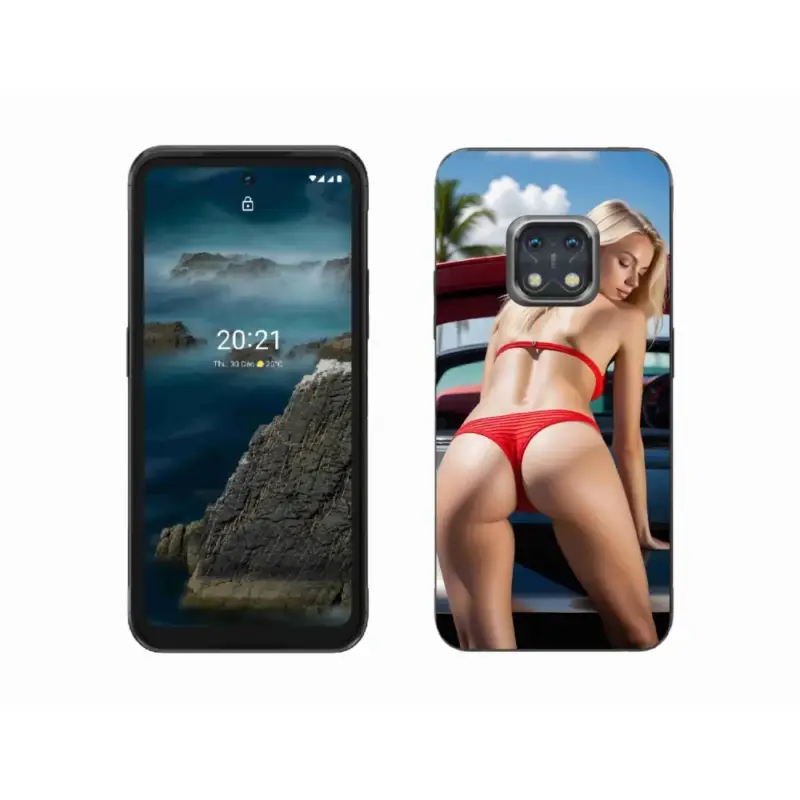 Akční Nabídka Gelový kryt mmCase na Nokia XR20 - sexy žena 2