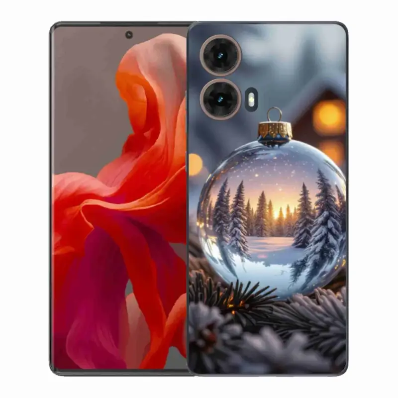 Gelový kryt mmCase na Motorola Moto G85 5G - vánoční ozdoba Sleva