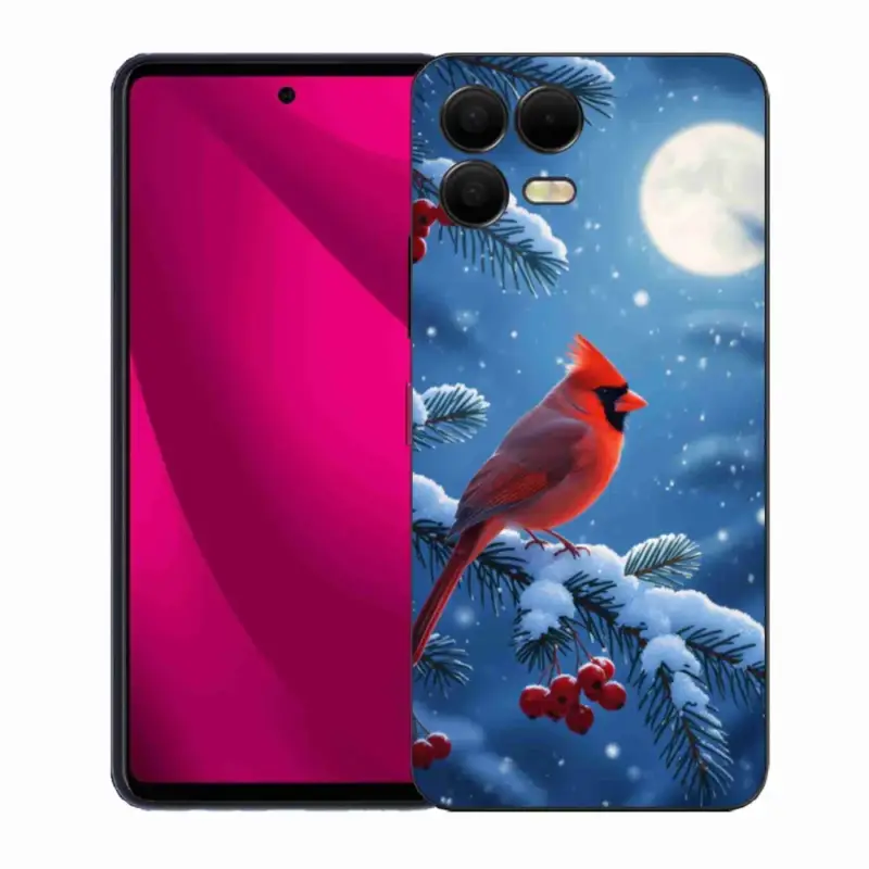 Gelový kryt mmCase na T phone 3 Pro - kardinál červený Levný