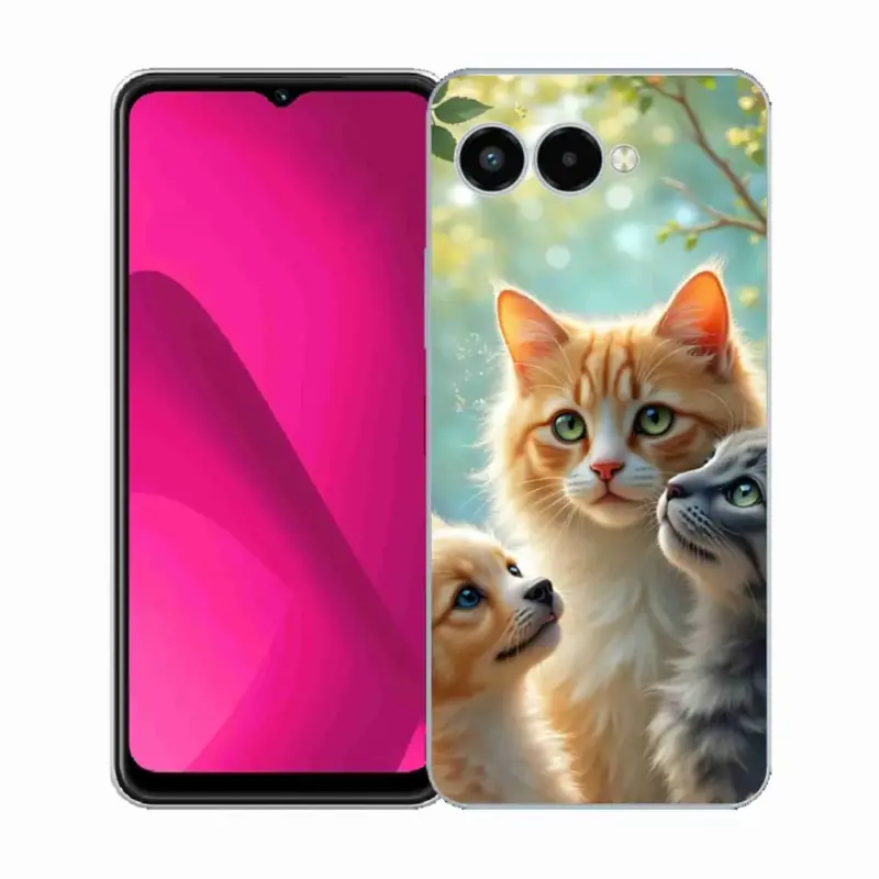 Omezená Nabídka Gelový kryt mmCase na T phone 3 - zvířecí přátelství 2