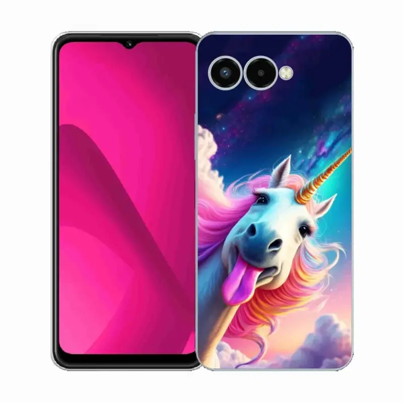 Cenově Výhodný Gelový kryt mmCase na T phone 3 - šílený jednorožec