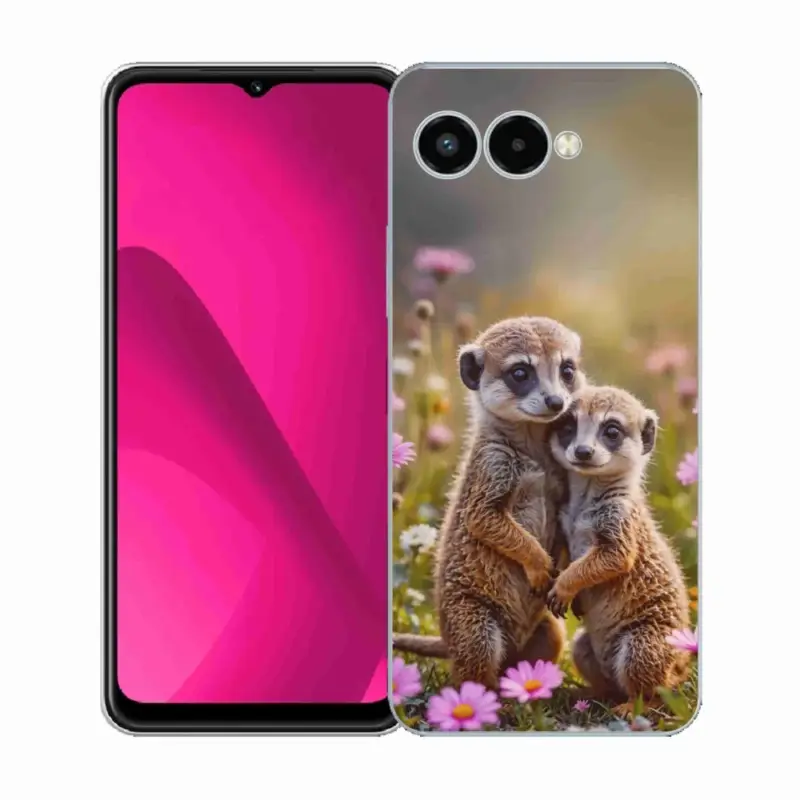 Gelový kryt mmCase na T phone 3 - surikatí duo Bezpečná Platba