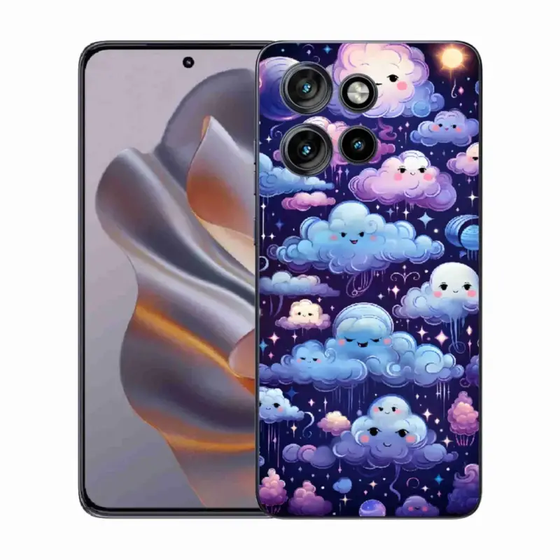 Levný Gelový kryt mmCase na Motorola Edge 50 Neo - mráčky