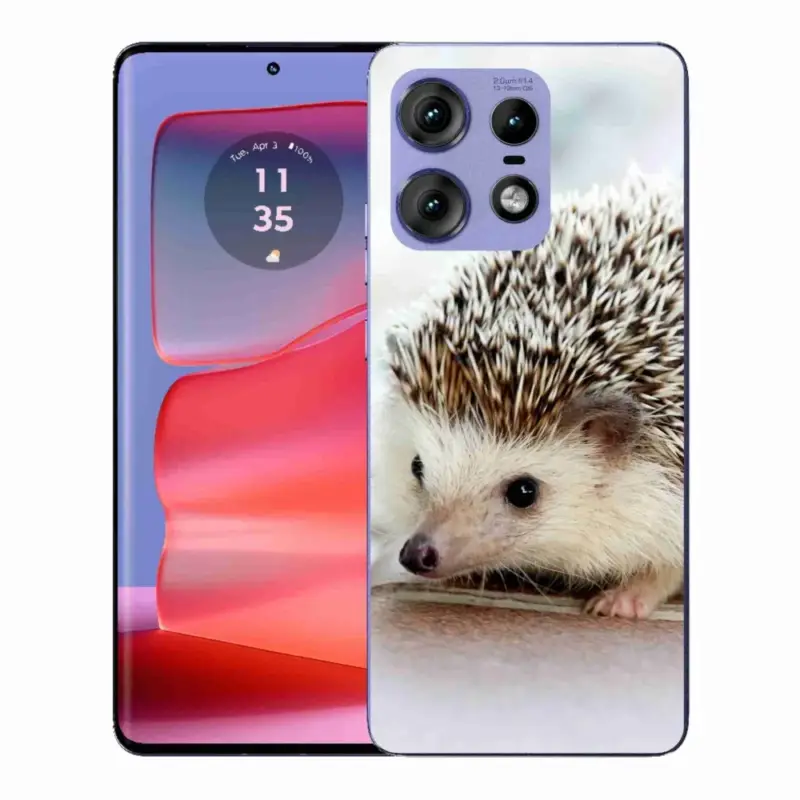 Levný Gelový kryt mmCase na Motorola Edge 50 Pro - ježek