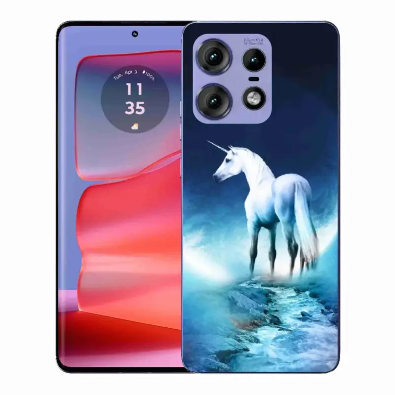 Koupit Online Gelový kryt mmCase na Motorola Edge 50 Pro - bílý jednorožec
