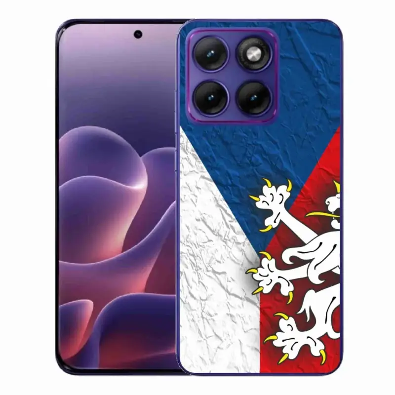 Gelový kryt mmCase na Motorola Edge 70 Fusion - česká vlajka 1 Super Cena