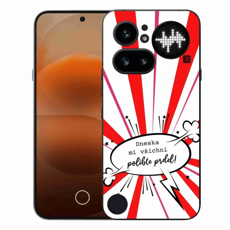 Gelový kryt mmCase na Nothing Phone (4a) - vtipný text 15 bílé pozadí Jen Po Omezenou Doba