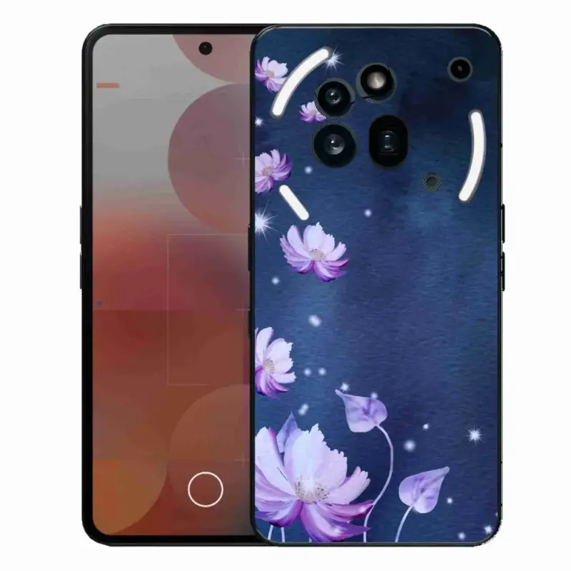 Gelový kryt mmCase na Nothing Phone (3a) Pro - padající květy Vysoce Kvalitní