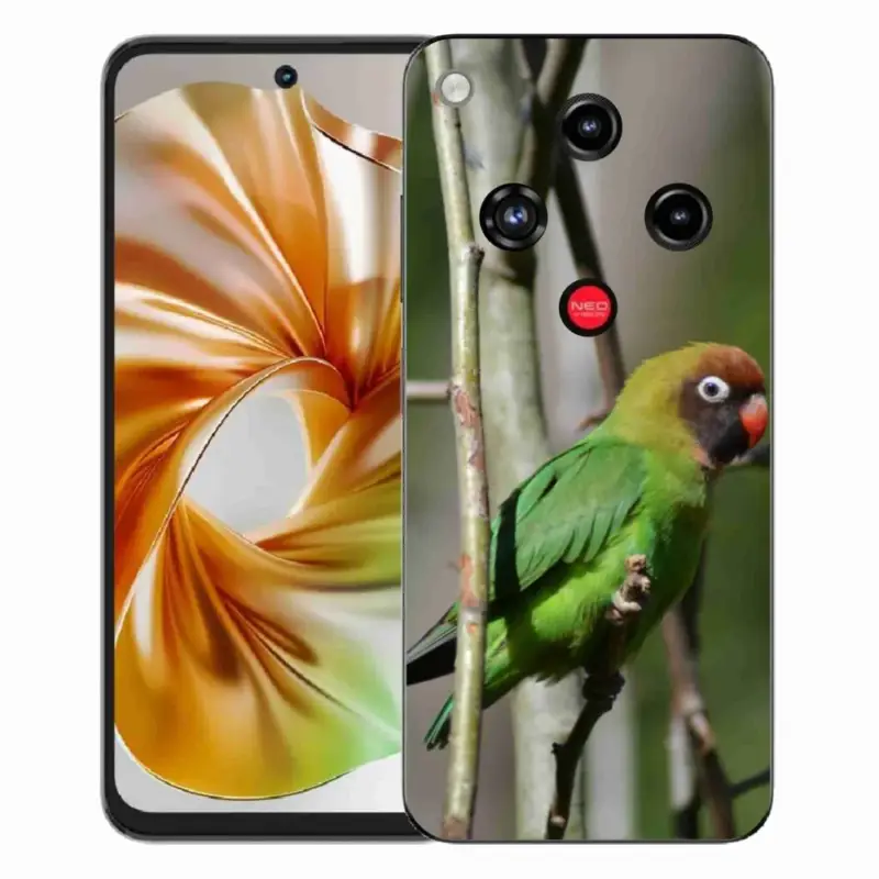 Bezpečná Platba Gelový kryt mmCase na ZTE Nubia Focus 2 - papoušek agapornis