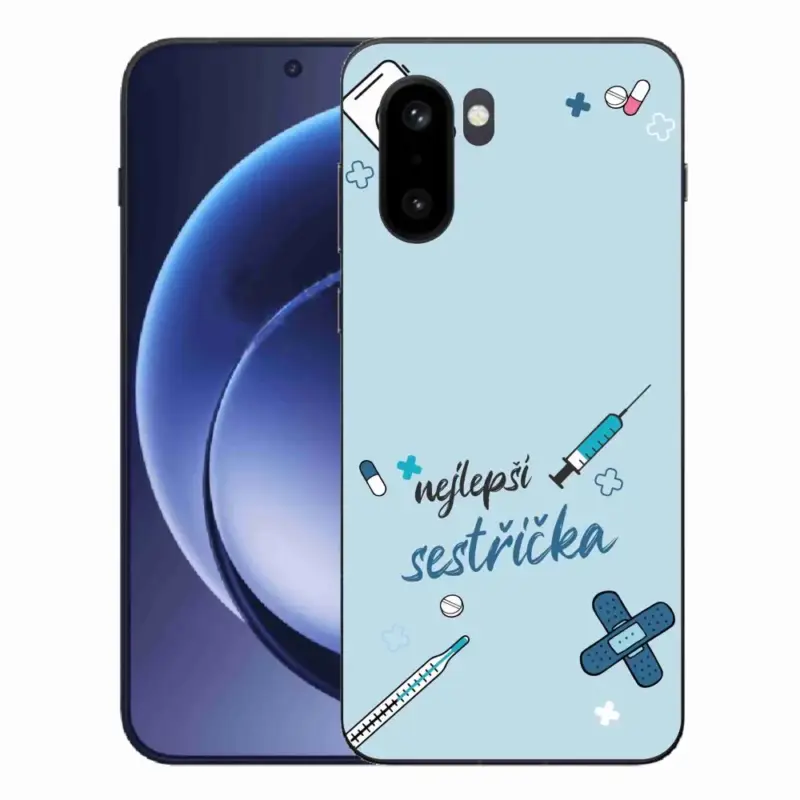 Gelový kryt mmCase na One Plus 15R - nejlepší sestřička modré pozadí Bezpečná Platba