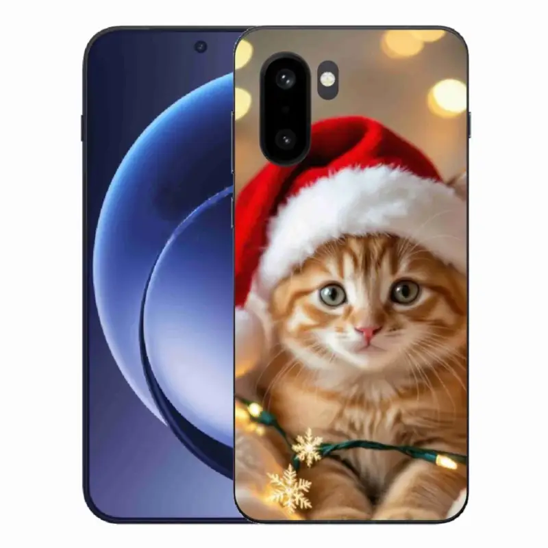 Tovární Cena Gelový kryt mmCase na One Plus 15R - vánoční kotě