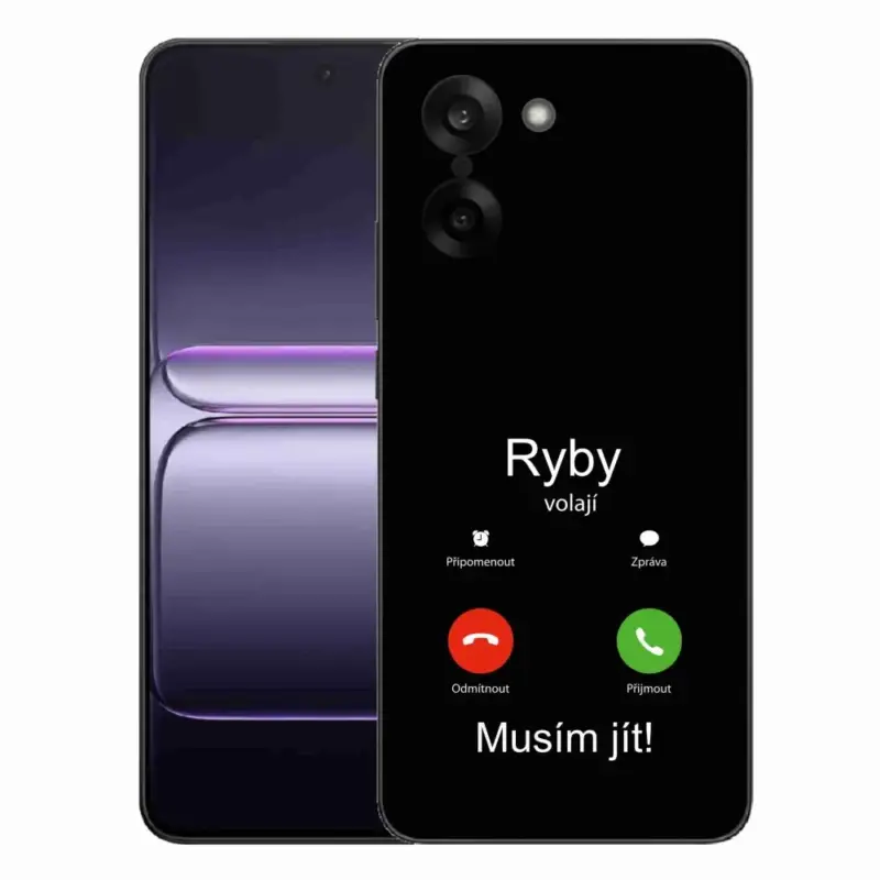 Super Cena Gelový kryt mmCase na One Plus Nord CE5 - ryby volají černé pozadí