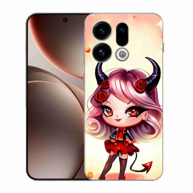 Gelový kryt mmCase na Oppo Find X9 - kreslená čertice Dokud Zásoby Vydrží