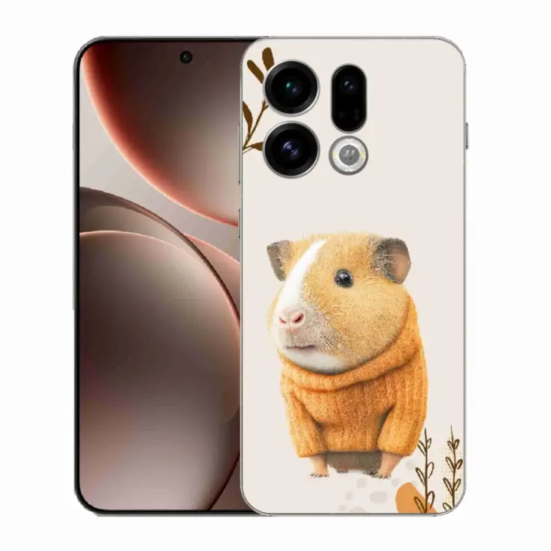 Gelový kryt mmCase na Oppo Find X9 - morče ve svetru Nakupujte Hned