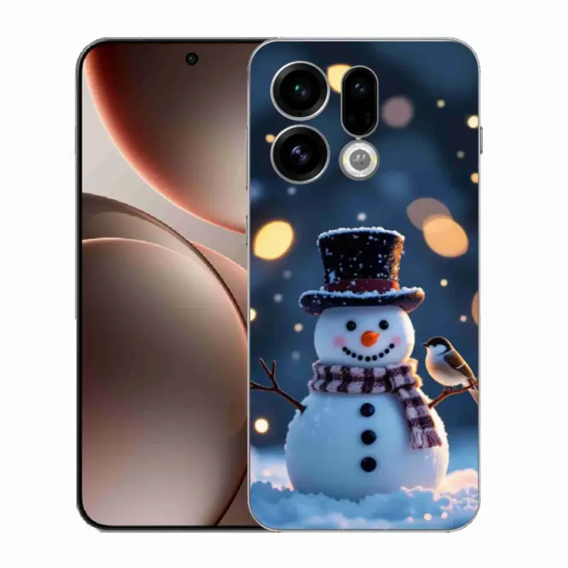 Koupit Online Gelový kryt mmCase na Oppo Find X9 - vánoční sněhulák