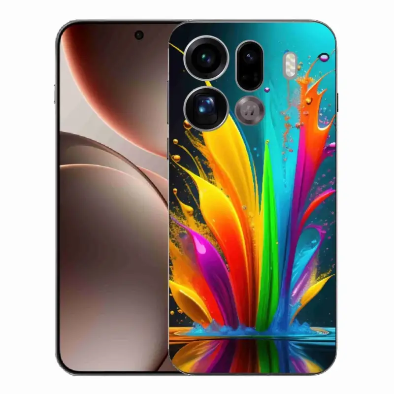 Aktuální Gelový kryt mmCase na Oppo Find X9 Pro - abstraktní motiv 1