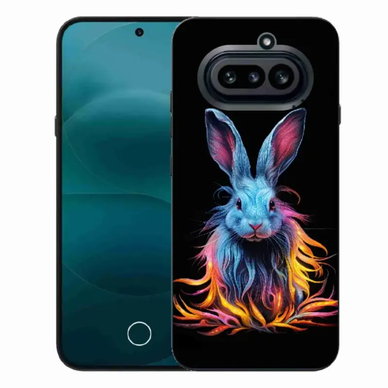 Dokud Zásoby Vydrží Gelový kryt mmCase na Nothing Phone (4a) - abstraktní zajíc