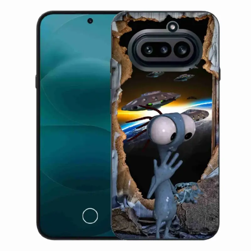 Gelový kryt mmCase na Nothing Phone (4a) - mimozemšťan Oblíbený