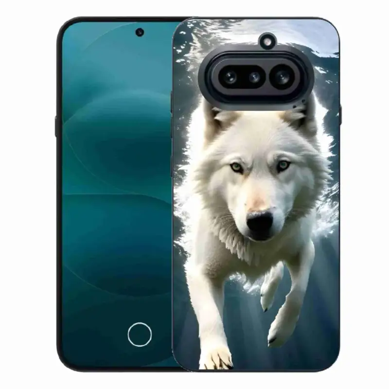 Gelový kryt mmCase na Nothing Phone (4a) - bílý vlk Odeslání Ihned