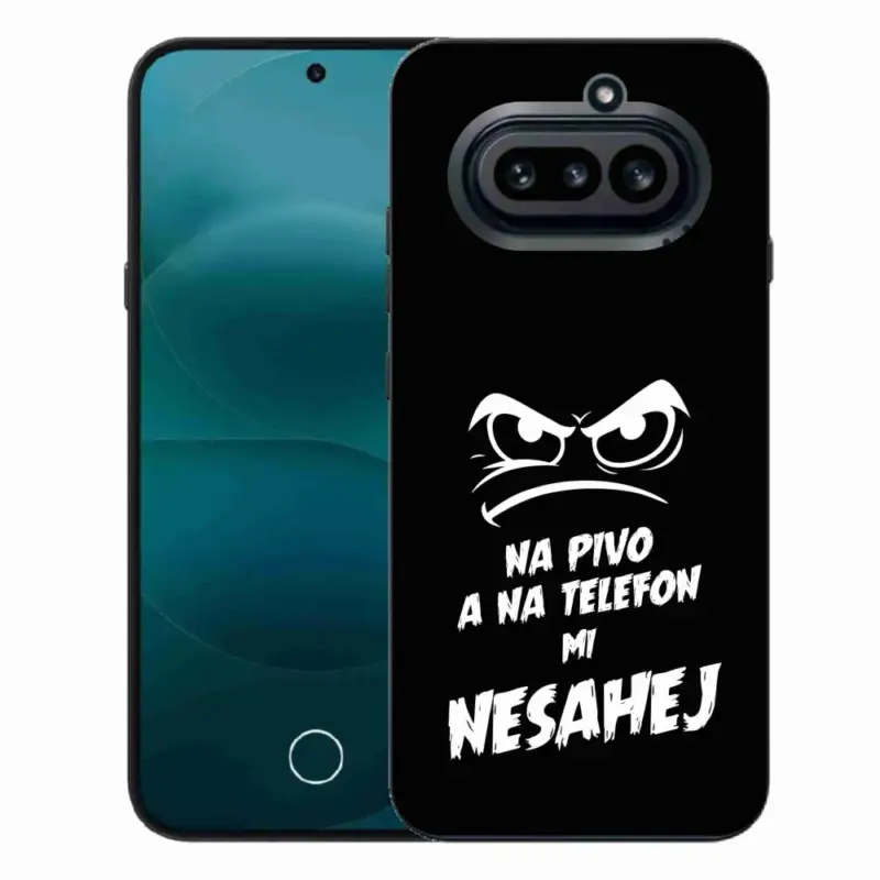 Gelový kryt mmCase na Nothing Phone (4a) - pivní motiv 2 černé pozadí Nejlepší Volba