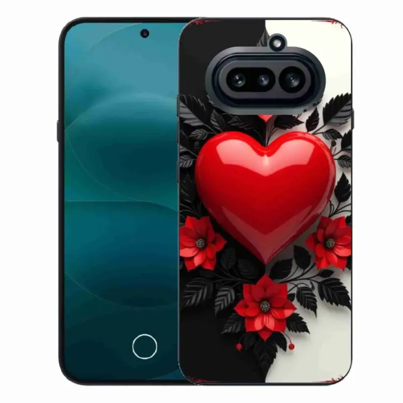 Zlevněný Gelový kryt mmCase na Nothing Phone (4a) - červené srdce