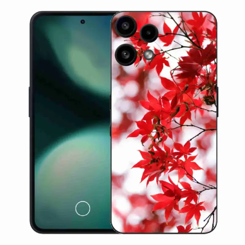 Sleva Gelový kryt mmCase na Nothing Phone (3a) Lite - červené listy