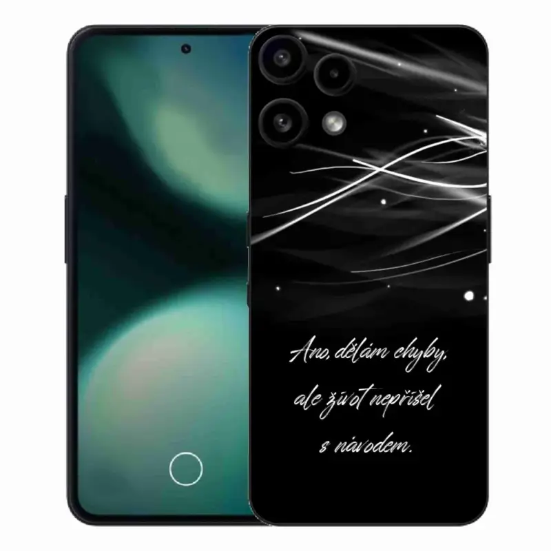 Gelový kryt mmCase na Nothing Phone (3a) Lite - citát černé pozadí Sleva
