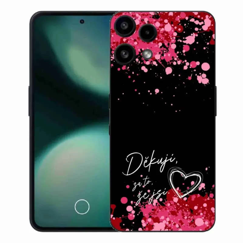 Výprodej Gelový kryt mmCase na Nothing Phone (3a) Lite - zamilovaný text 2 černé pozadí