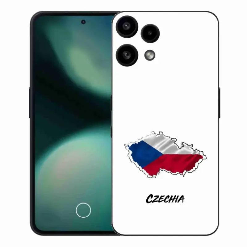 Gelový kryt mmCase na Nothing Phone (3a) Lite - Czechia bílé pozadí Sleva