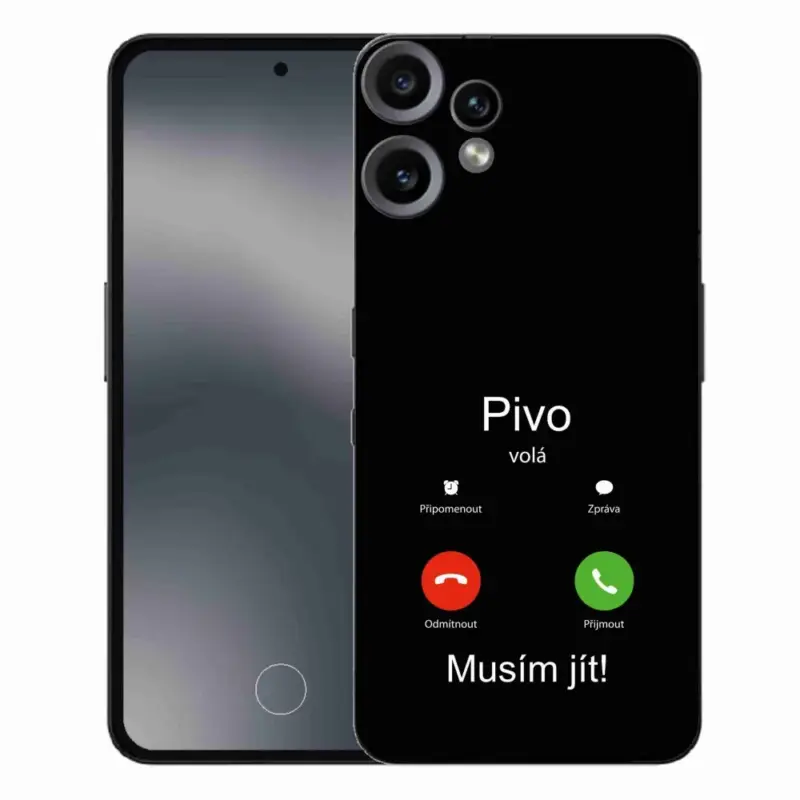 Gelový kryt mmCase na Nothing CMF Phone 2 Pro - pivo volá černé pozadí Sezónní Sleva