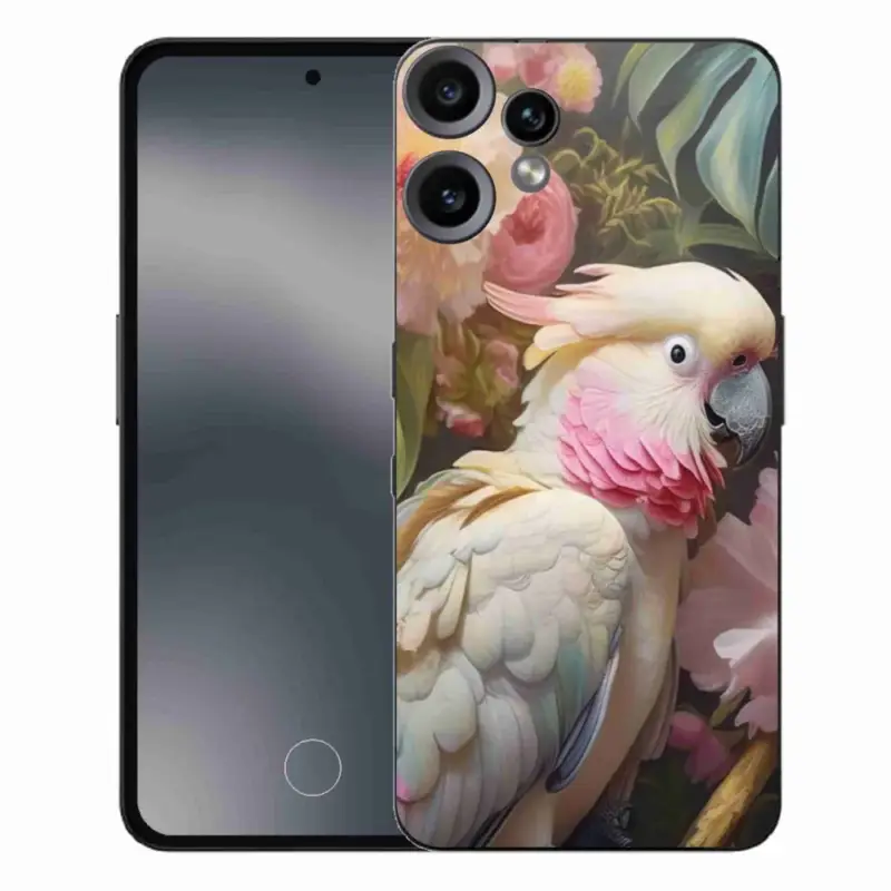 Jen Po Omezenou Doba Gelový kryt mmCase na Nothing CMF Phone 2 Pro - papoušek kakadu růžový 2